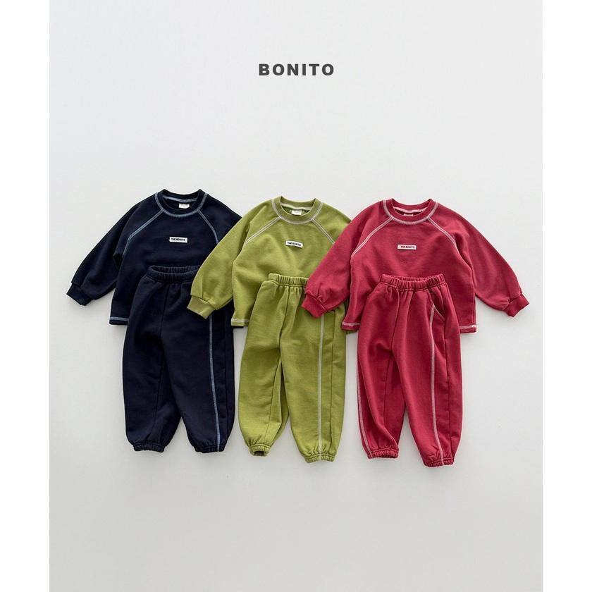 【90-140】韓國童裝 BONITO 秋季新款 LOGO小標休閒套裝