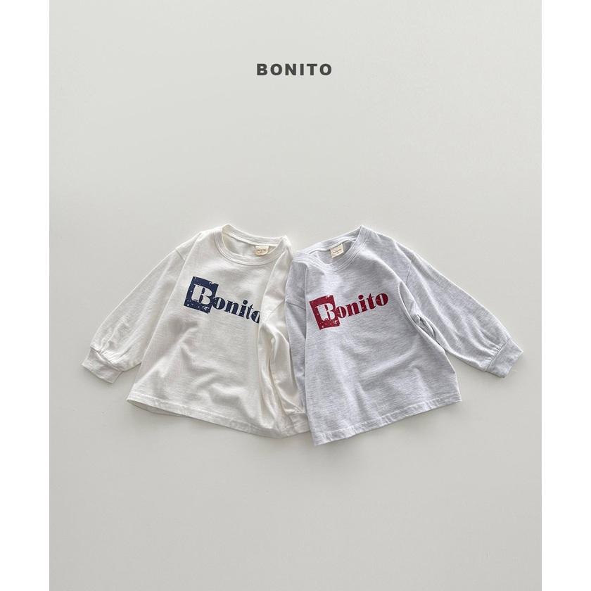 【90-140】韓國童裝 BONITO 秋季新款 LOGO上衣
