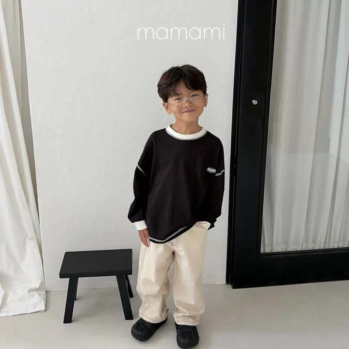 【80-150】韓國童裝 MAMAMI 秋季新款 車縫直筒褲