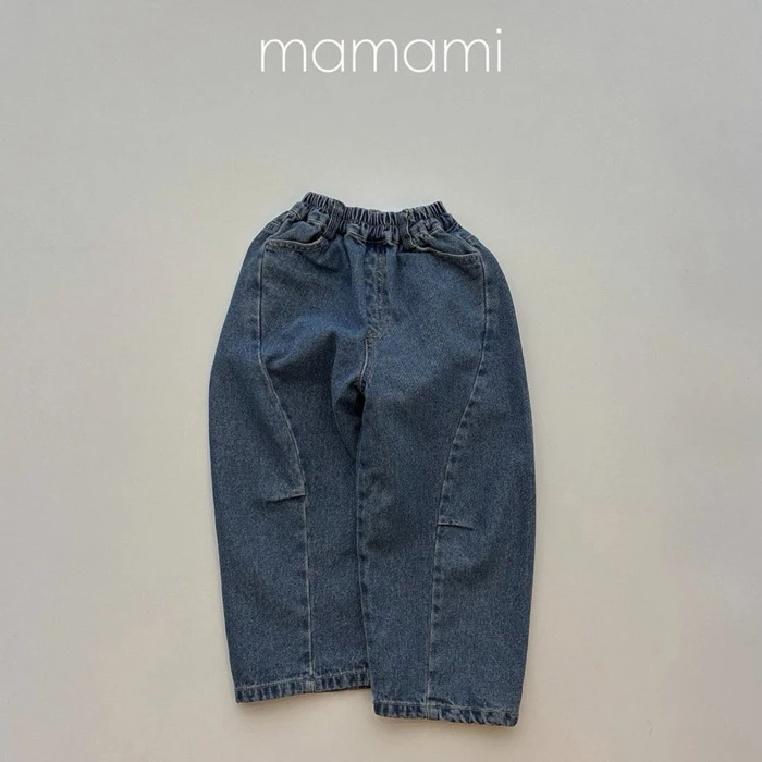【80-150】韓國童裝 MAMAMI 秋季新款 造型牛仔褲