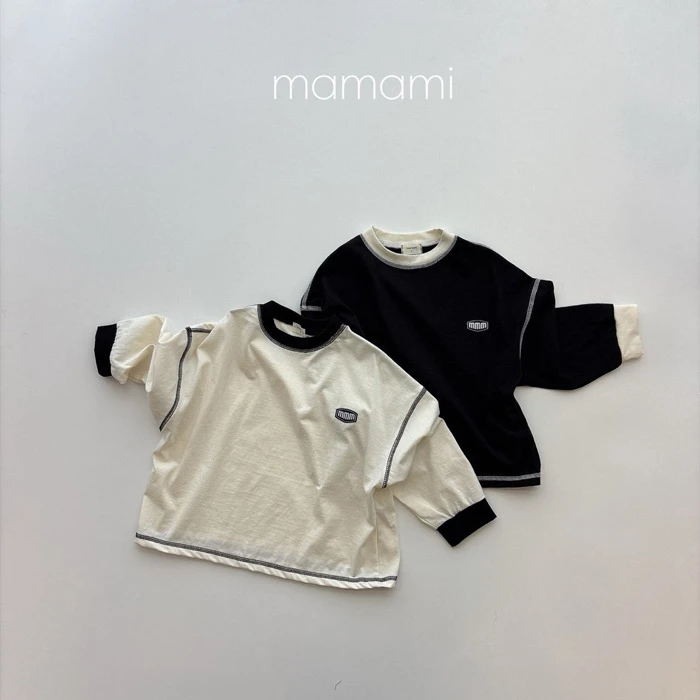 【80-150】韓國童裝 MAMAMI 秋季新款 車縫上衣