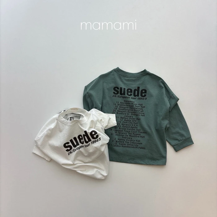 【80-150 親子款】韓國童裝 MAMAMI 秋季新款 英文標語上衣