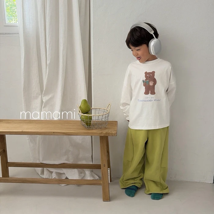 【80-150 親子款】韓國童裝 MAMAMI 秋季新款 熊熊看書上衣