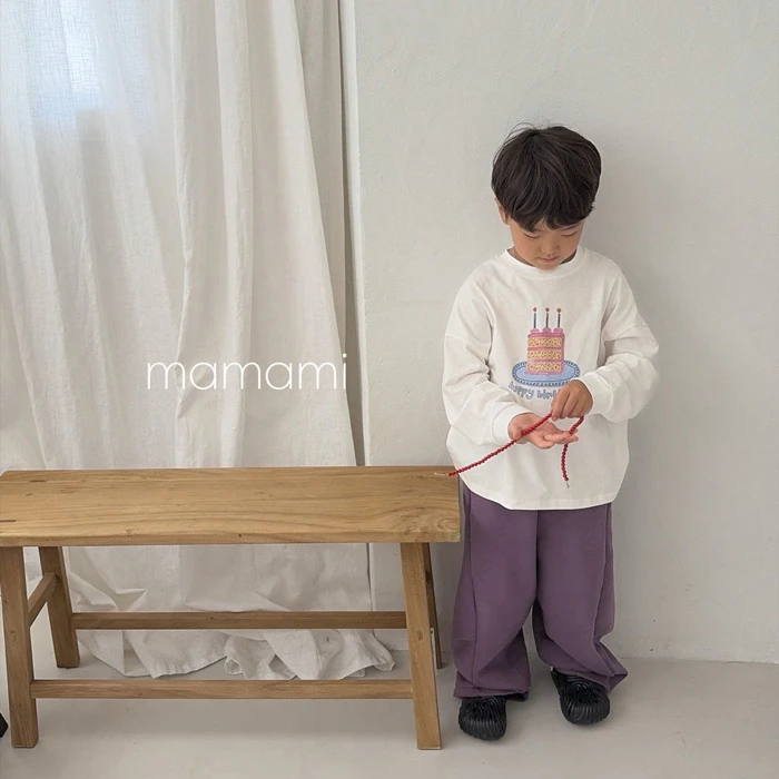 【80-150 親子款】韓國童裝 MAMAMI 秋季新款 生日快樂上衣