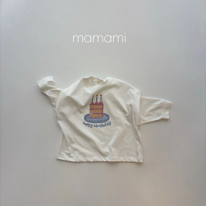 【80-150 親子款】韓國童裝 MAMAMI 秋季新款 生日快樂上衣