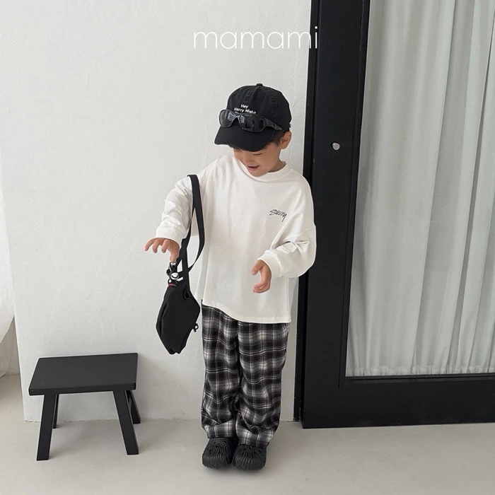【80-150】韓國童裝 MAMAMI 秋季新款 格紋長褲