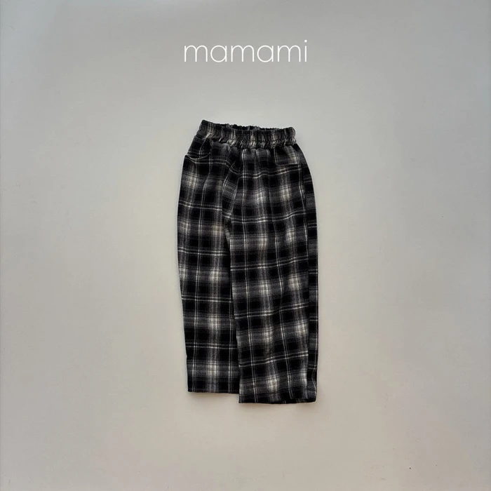 【80-150】韓國童裝 MAMAMI 秋季新款 格紋長褲