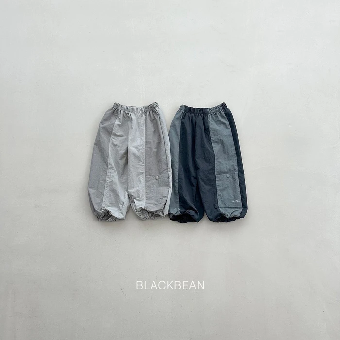 【90-120】韓國童裝 BLACKBEAN 秋季新款 撞色拼接長褲