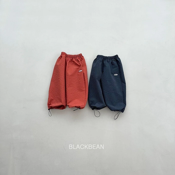 【90-120】韓國童裝 BLACKBEAN 秋季新款 格紋縮口長褲