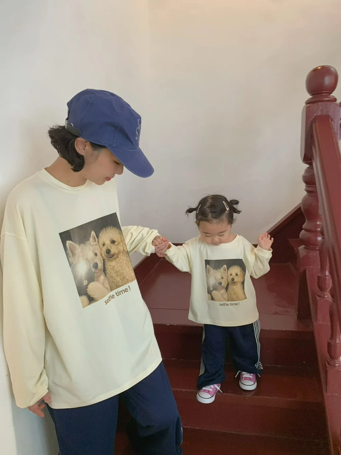 【親子裝】正韓狗狗印花親子款上衣