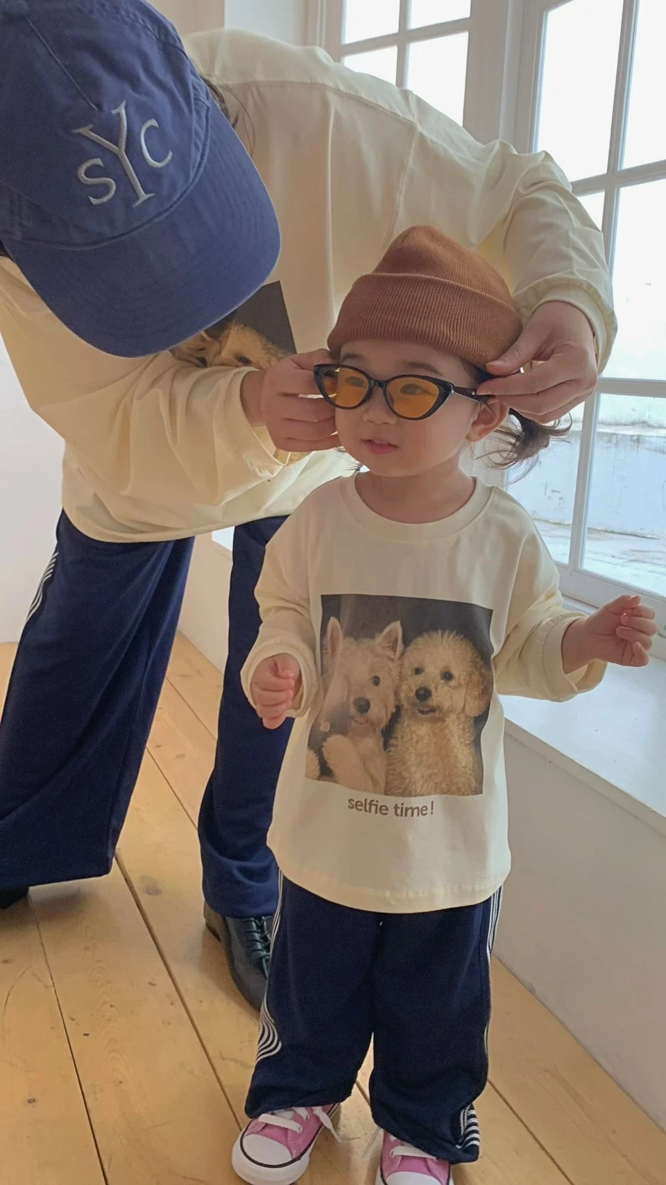 【親子裝】正韓狗狗印花親子款上衣