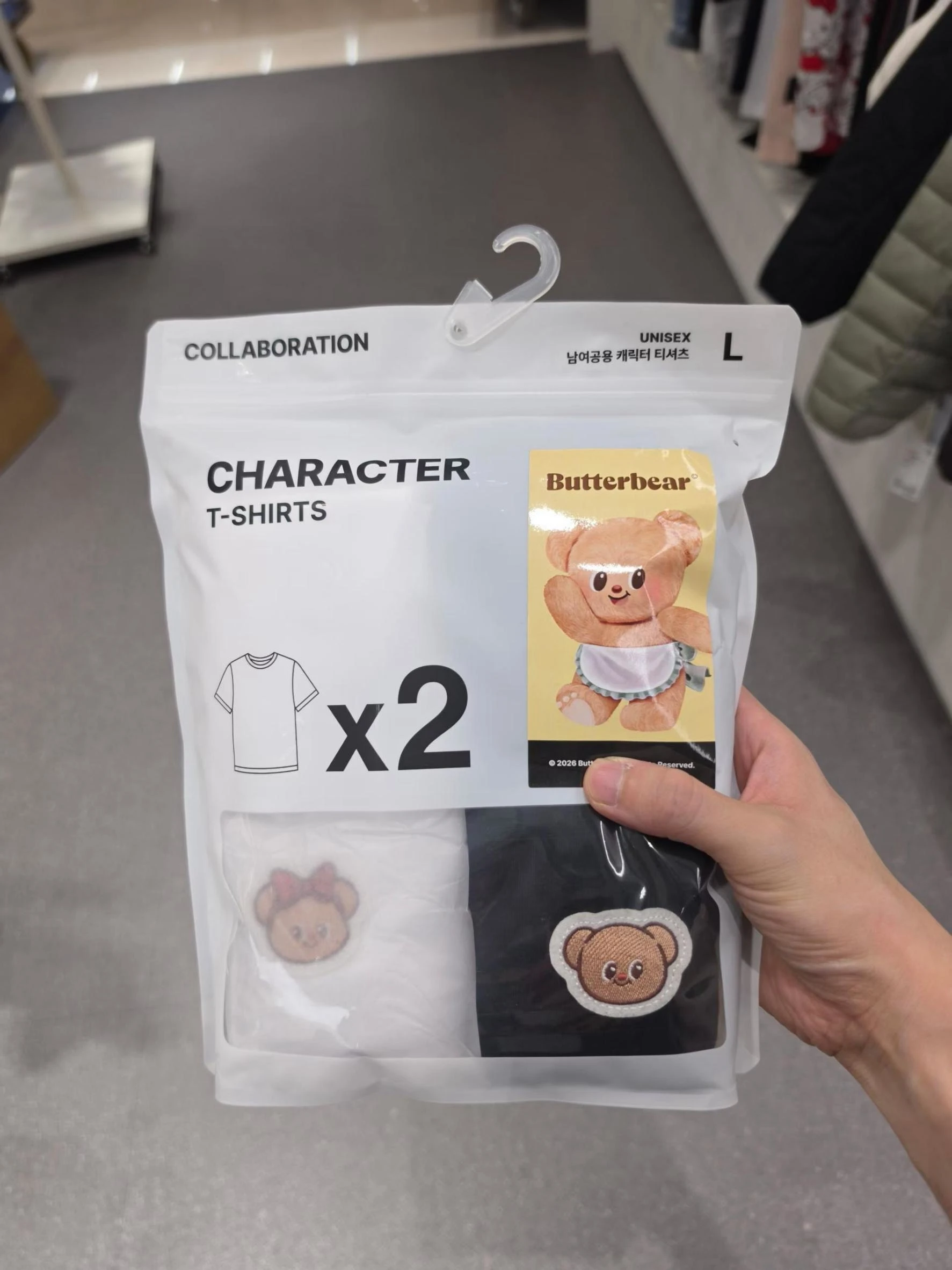 SPAO x BUTTERBEAR聯名短袖上衣兩件套