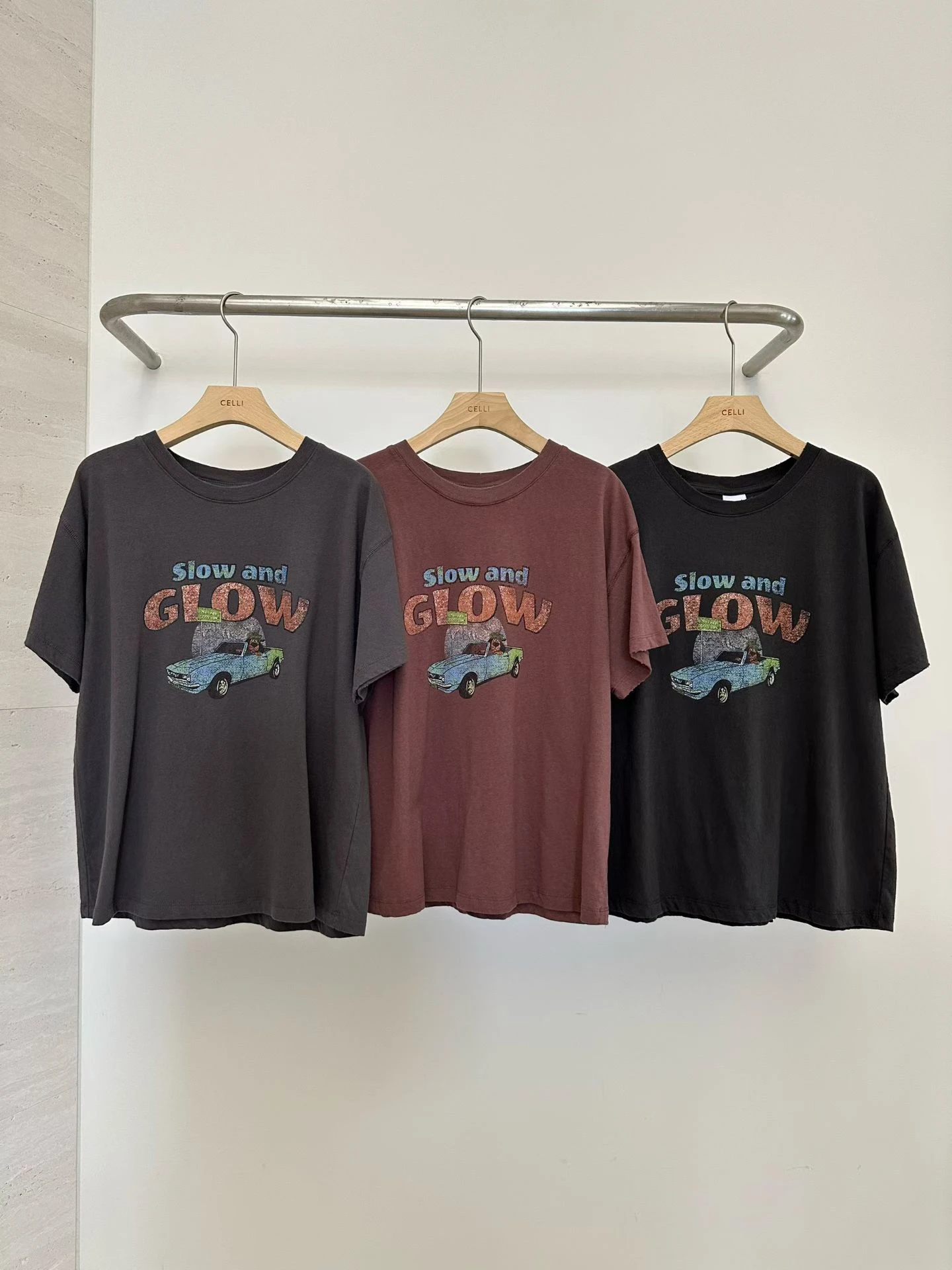 正韓女裝 GROW 車車短袖上衣