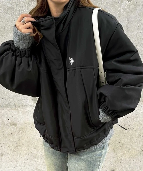 日本 U.S. POLO ASSN.Polo Padded Blouson 小標立領厚外套 | 4色