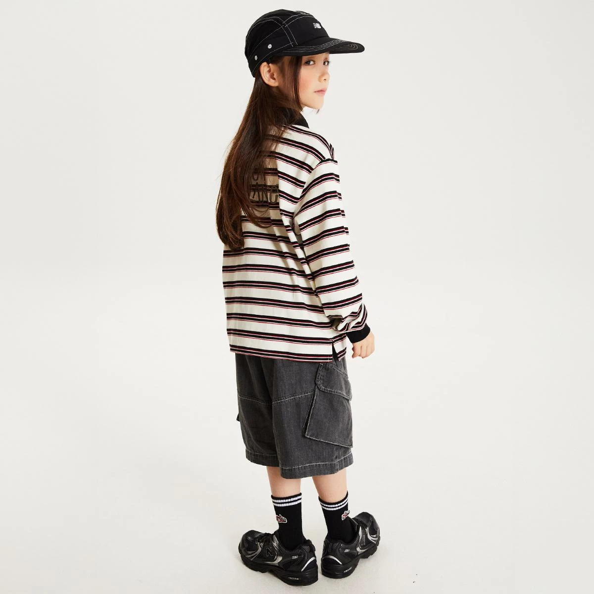 韓國限定New Balance 條紋立領上衣