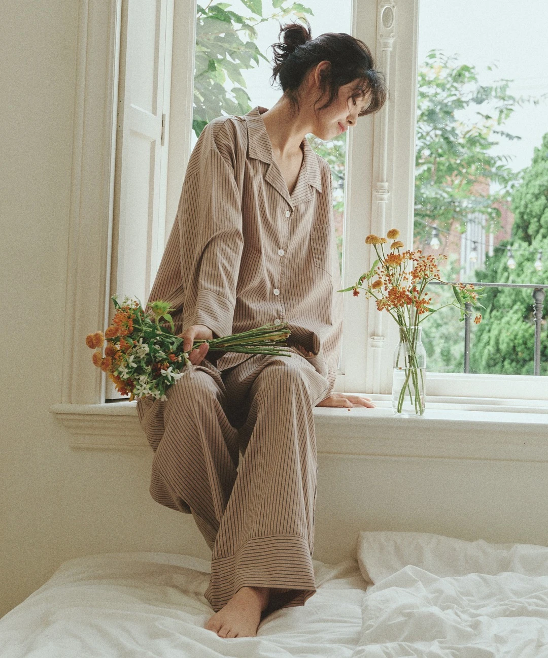 韓國 oggitt 條紋口袋居家服 睡衣
