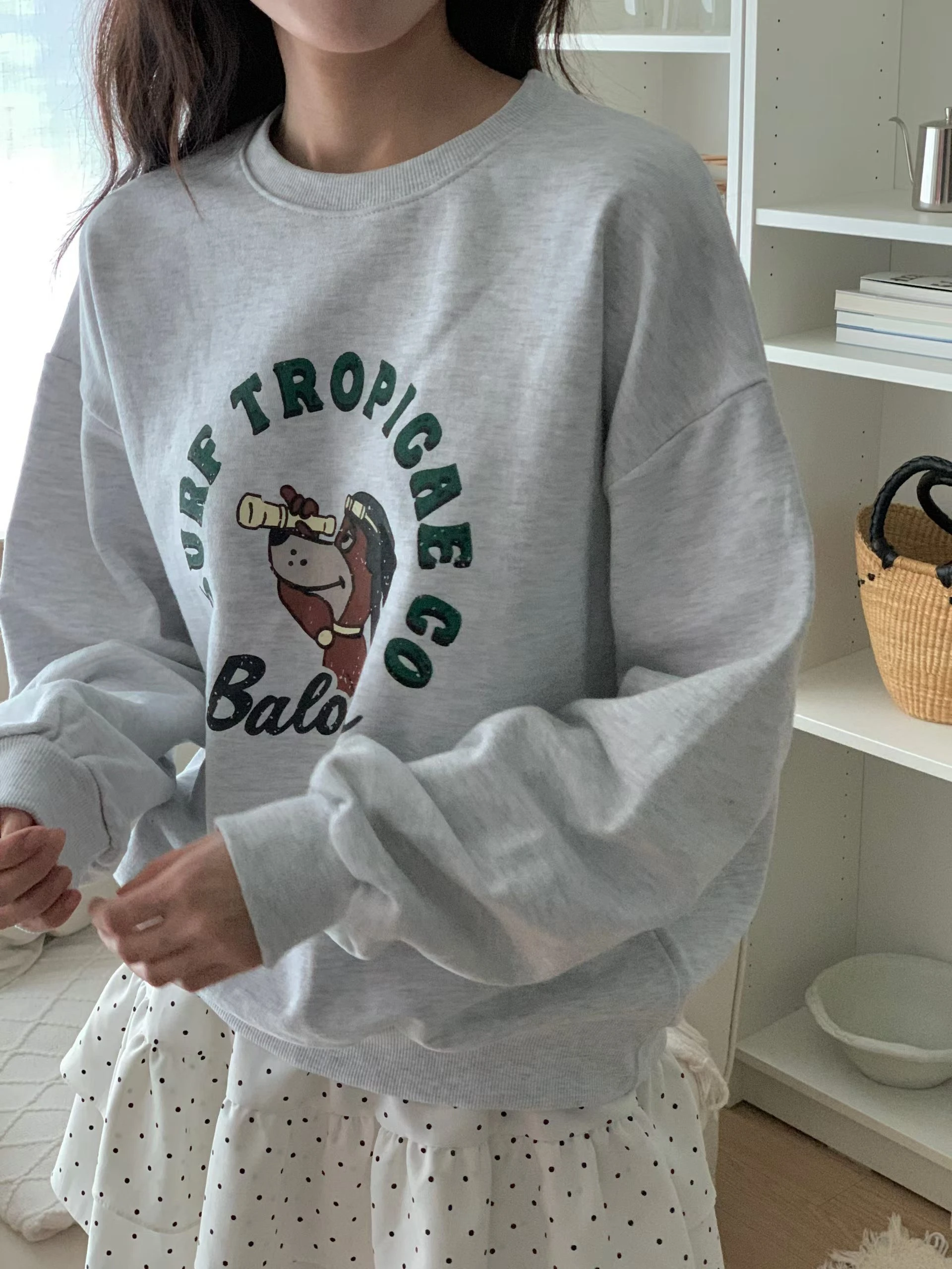 正韓女裝 韓國女裝 飛行員大學T