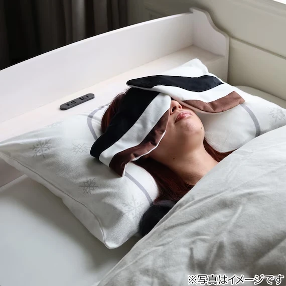 閉眼睡好覺 長尾山雀附眼罩枕頭套