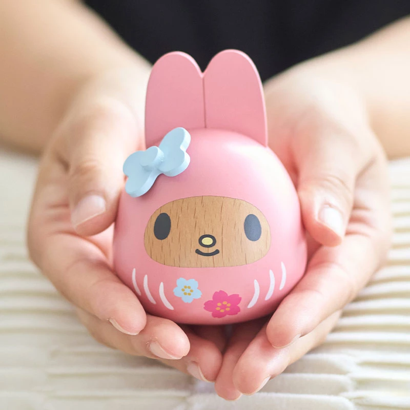 【售完不補】NICHIGAN 三麗鷗角色 木製開運達摩