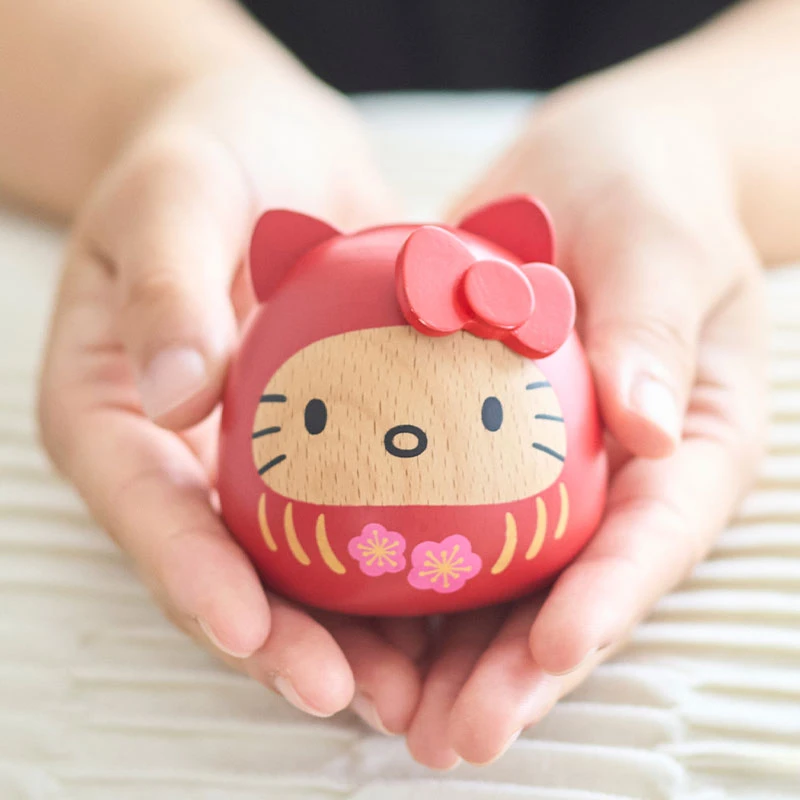 【售完不補】NICHIGAN 三麗鷗角色 木製開運達摩