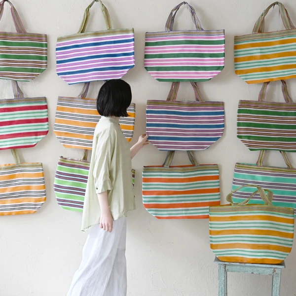 sisam 印度手工製 彩虹超大托特包（Big Tote）