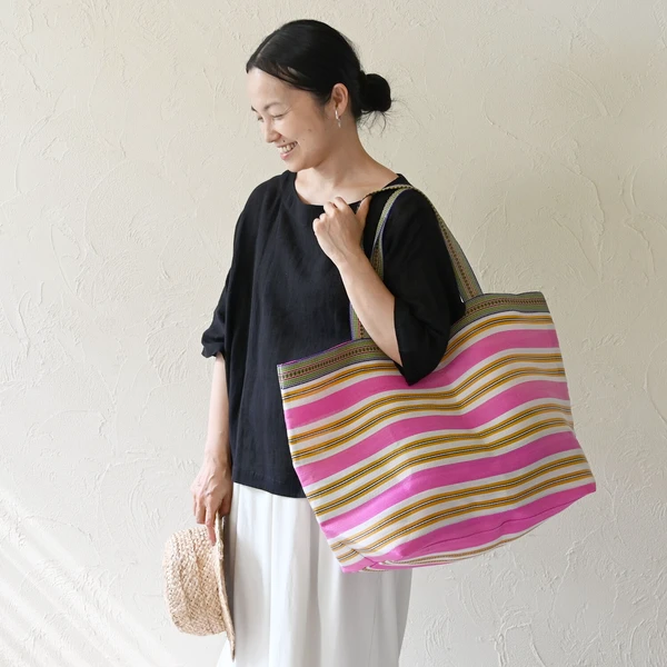 sisam 印度手工製 彩虹超大托特包（Big Tote）