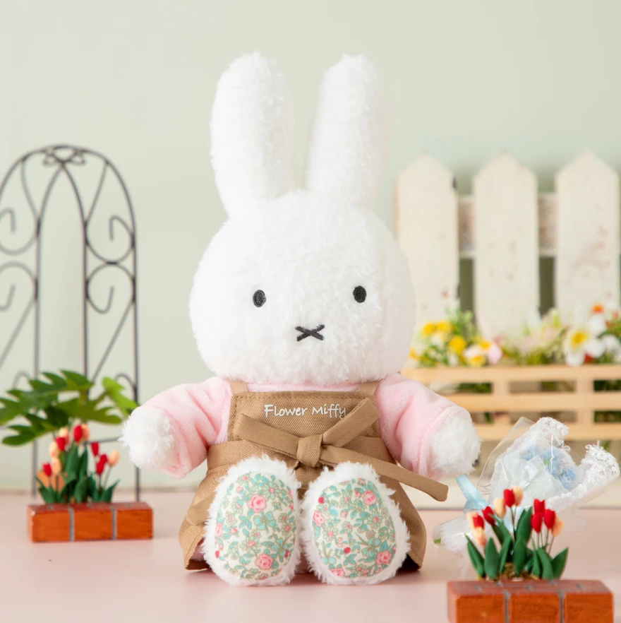 Flower Miffy 換裝花店娃娃 Cosmo Pink 花店圍裙藝術花花套組