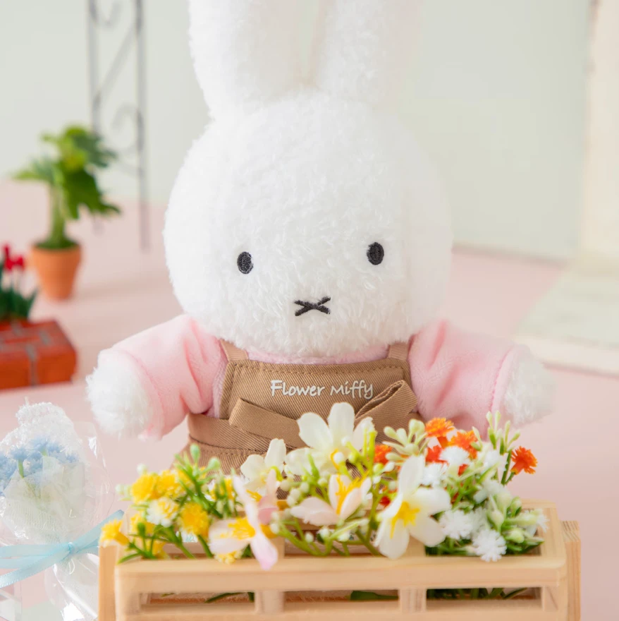 Flower Miffy 換裝花店娃娃 Cosmo Pink 花店圍裙藝術花花套組