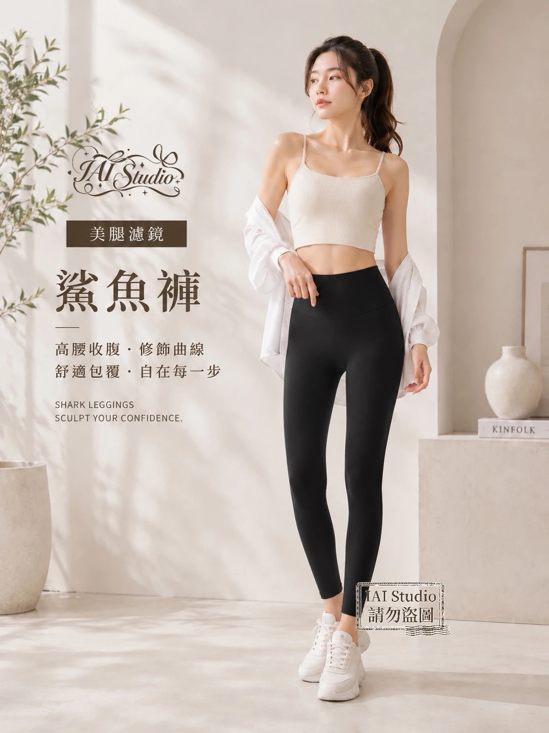 輕盈修身款｜美腿濾鏡鯊魚褲. ݁₊ ⊹🤎