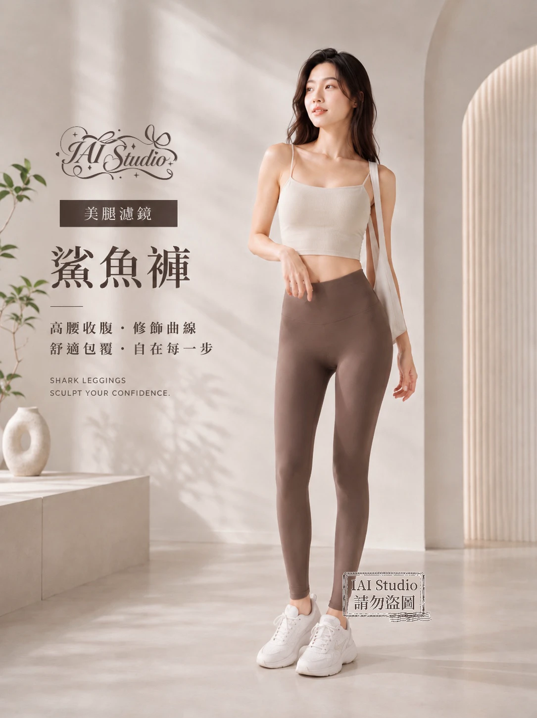 輕盈修身款｜美腿濾鏡鯊魚褲. ݁₊ ⊹🤎