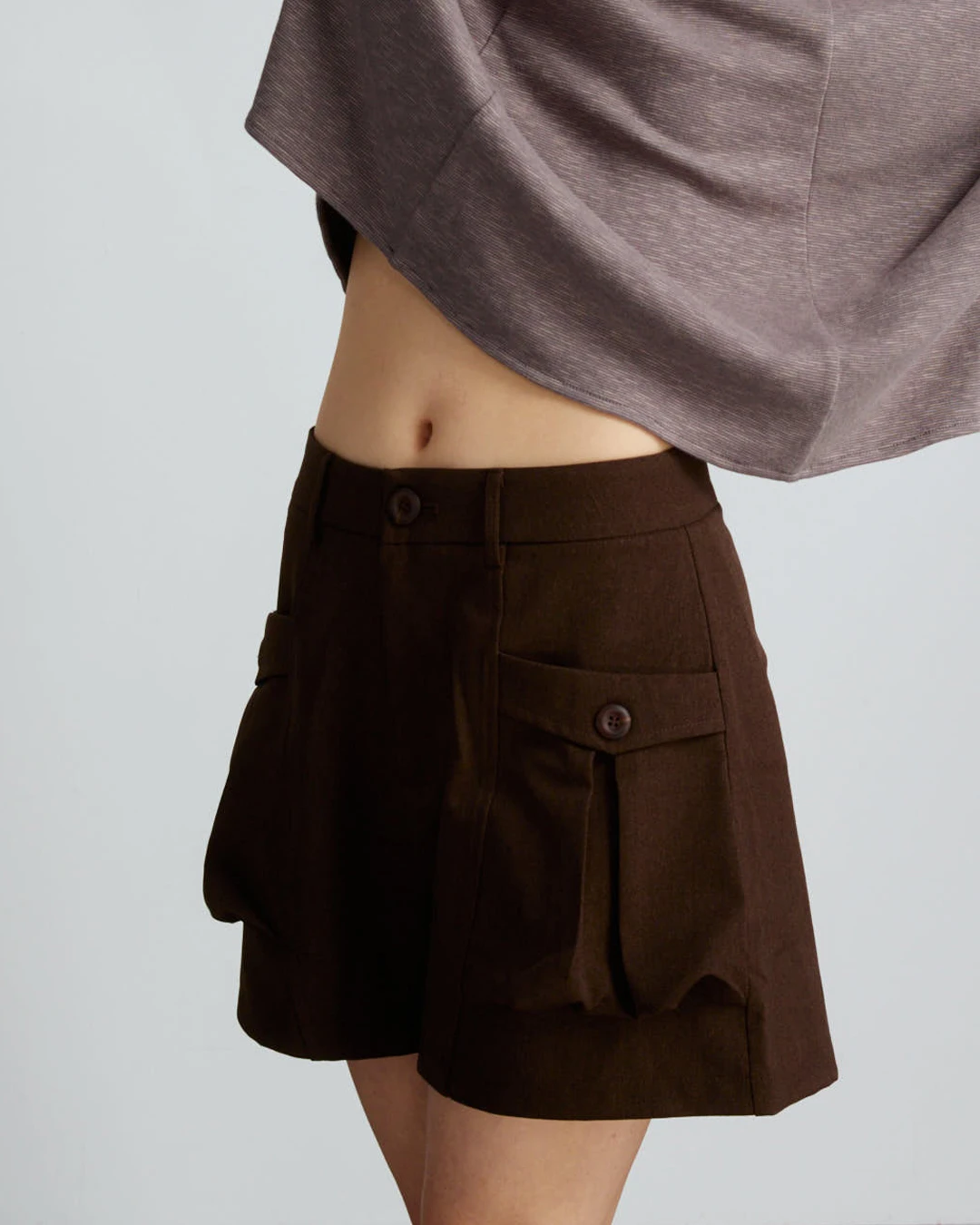 Wide-Leg Tailored Shorts
