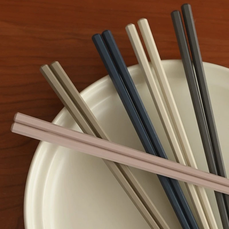 好美!莫蘭迪色筷子組 (5雙入)