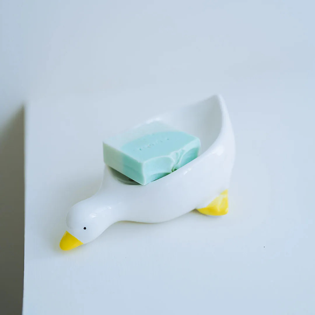 鴨鴨瀝水肥皂架