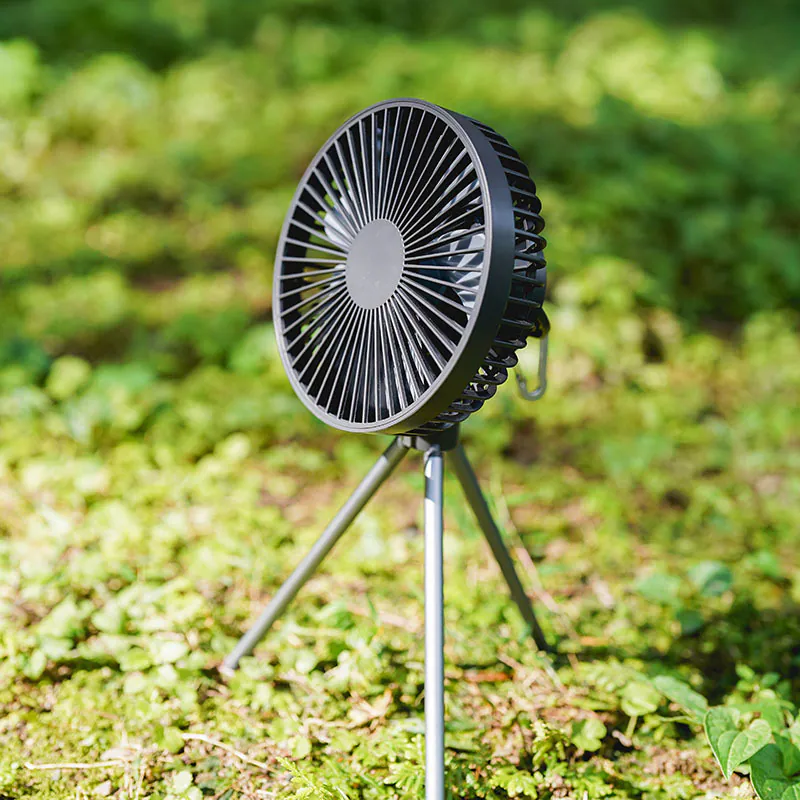 outdoor露營風 桌上型三腳風扇