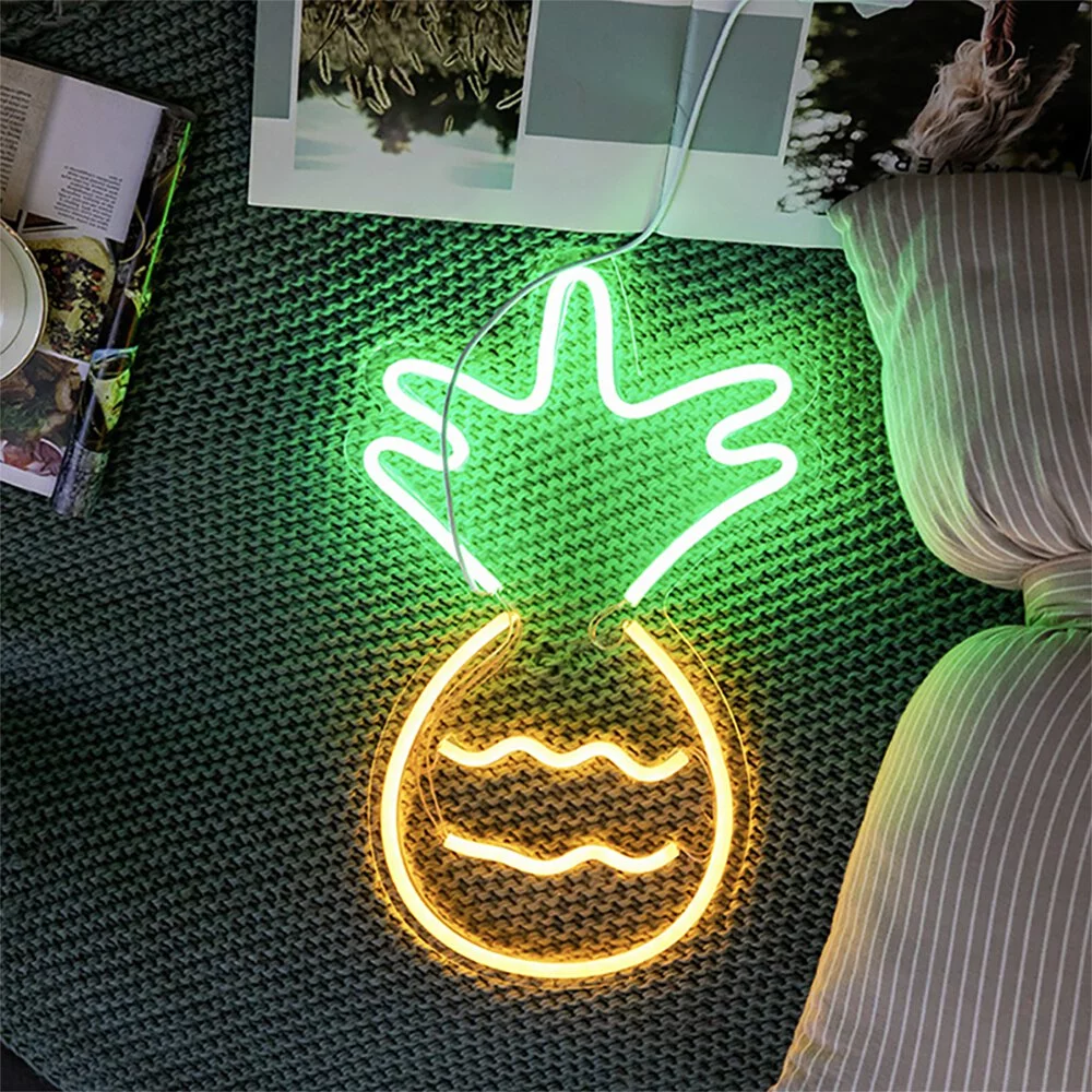 鳳梨旺旺來 LED霓虹燈