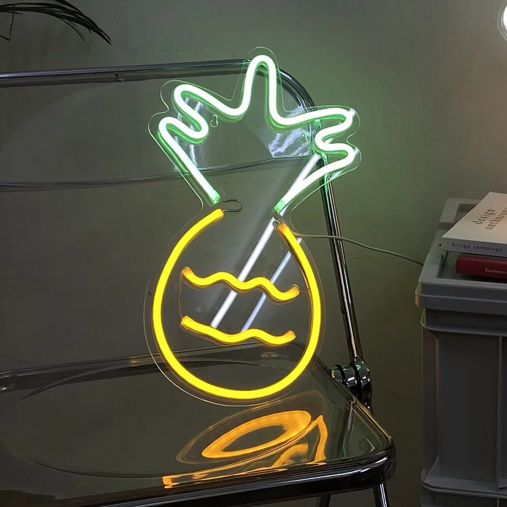 鳳梨旺旺來 LED霓虹燈