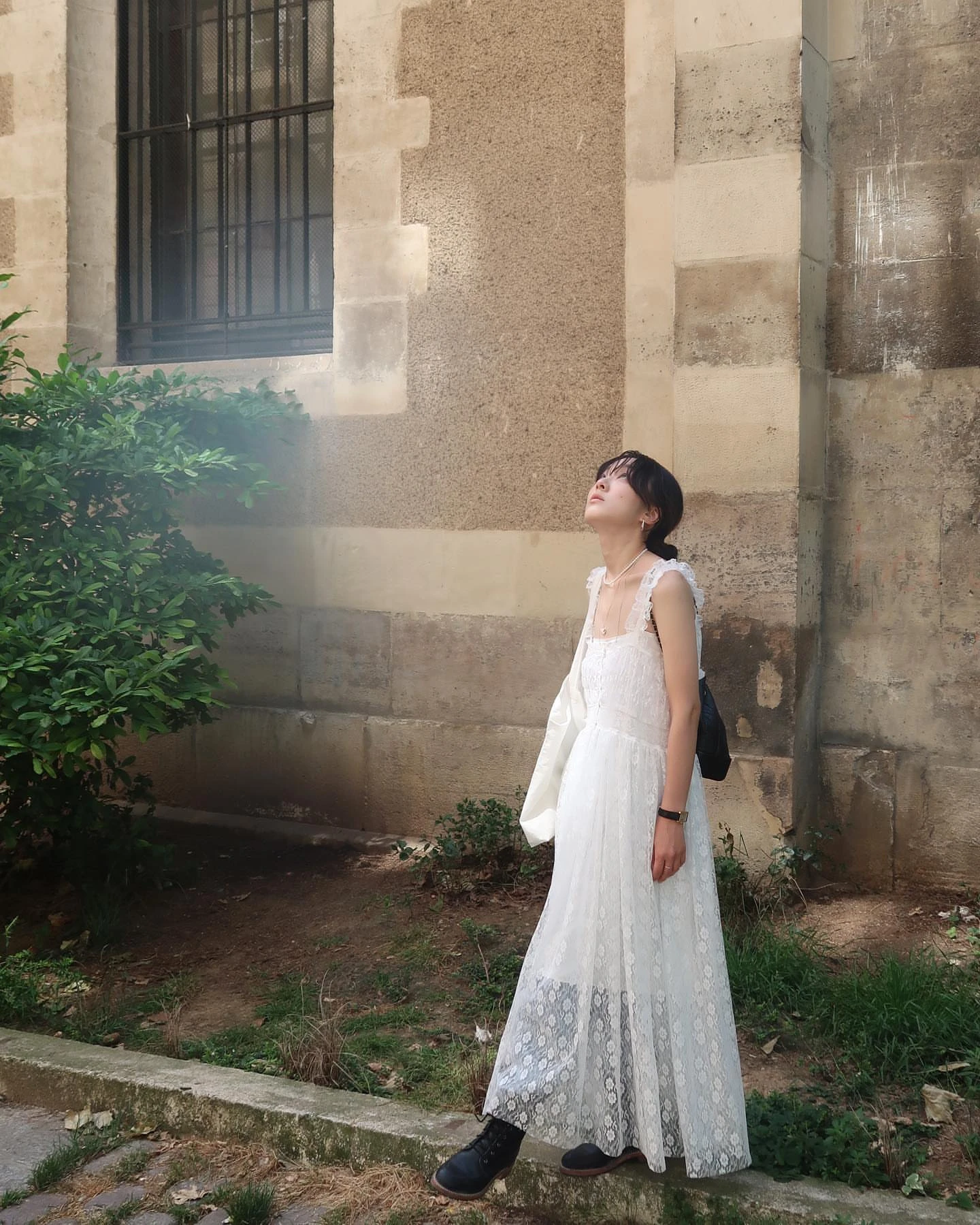 中大碼可 兩件式疊穿 小眾蕾絲吊帶長裙 法式輕婚紗 仙氣顯瘦長裙 婚禮約會穿搭 質感鏤空刺繡