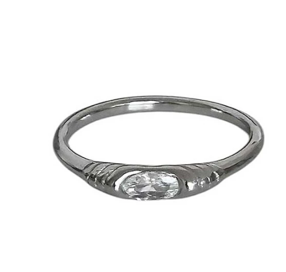 【OFUSE】oval cubic ring 戒指