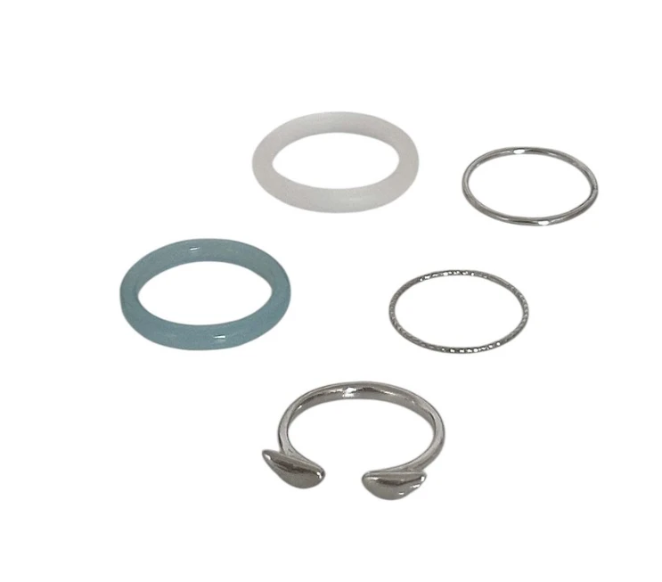 【OFUSE】angel ring set 戒指 (5個一組)