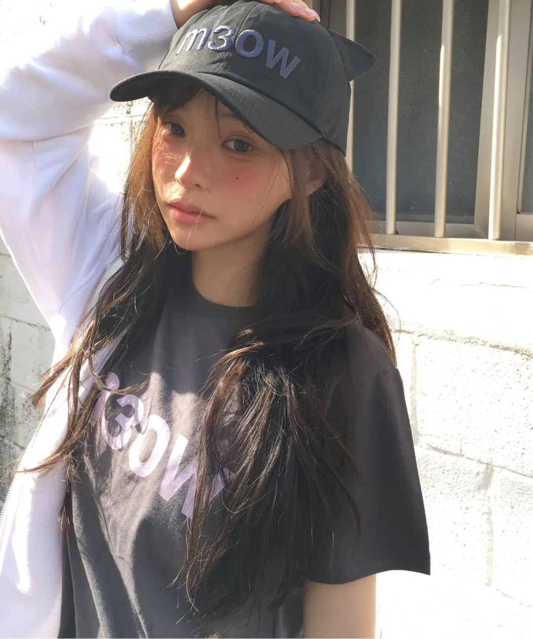 【itzavibe】M3OW CAT EAR BALL CAP