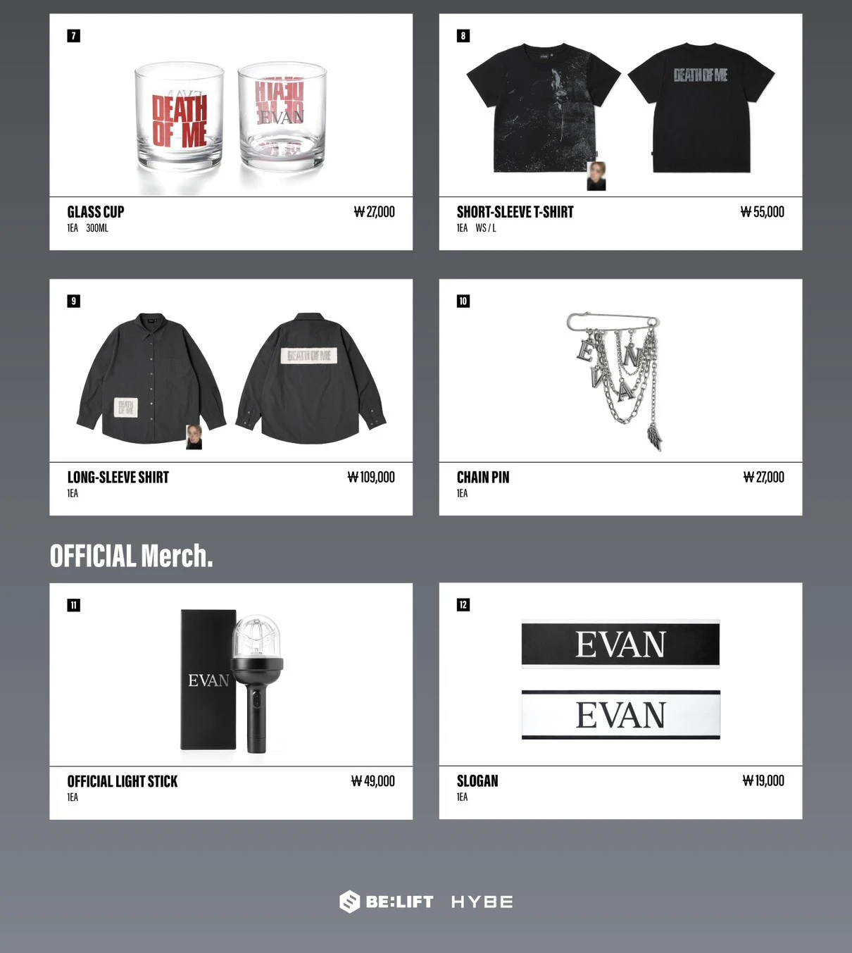 (線上)EVAN DEATH OF ME POP-UP