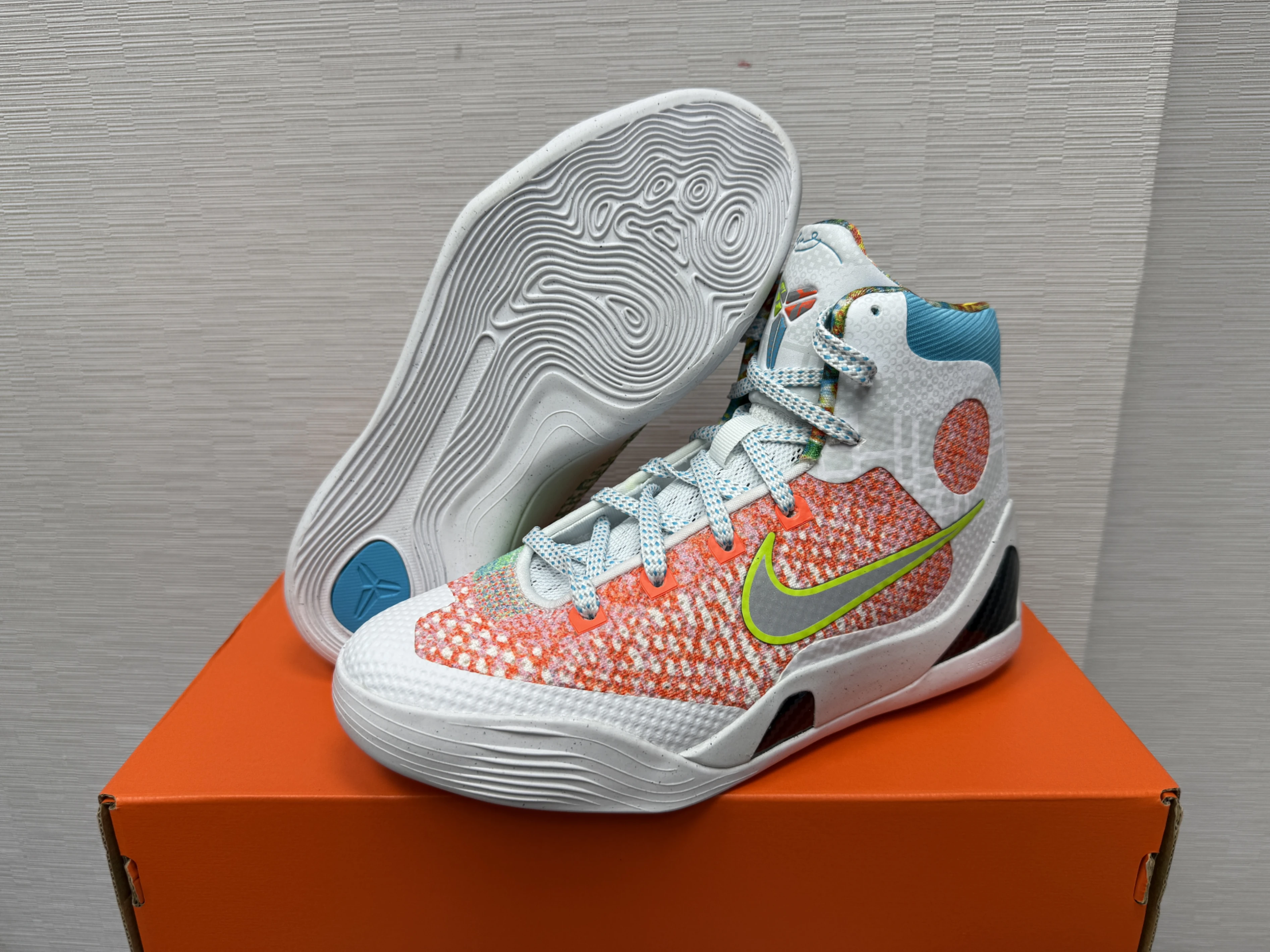 Nike Kobe IX Elite High Protro GS 白橘 HJ9446-100