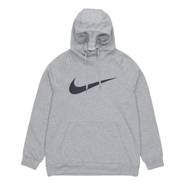 Nike Dri-FIT 基本款帽T 大logo 黑色 灰色