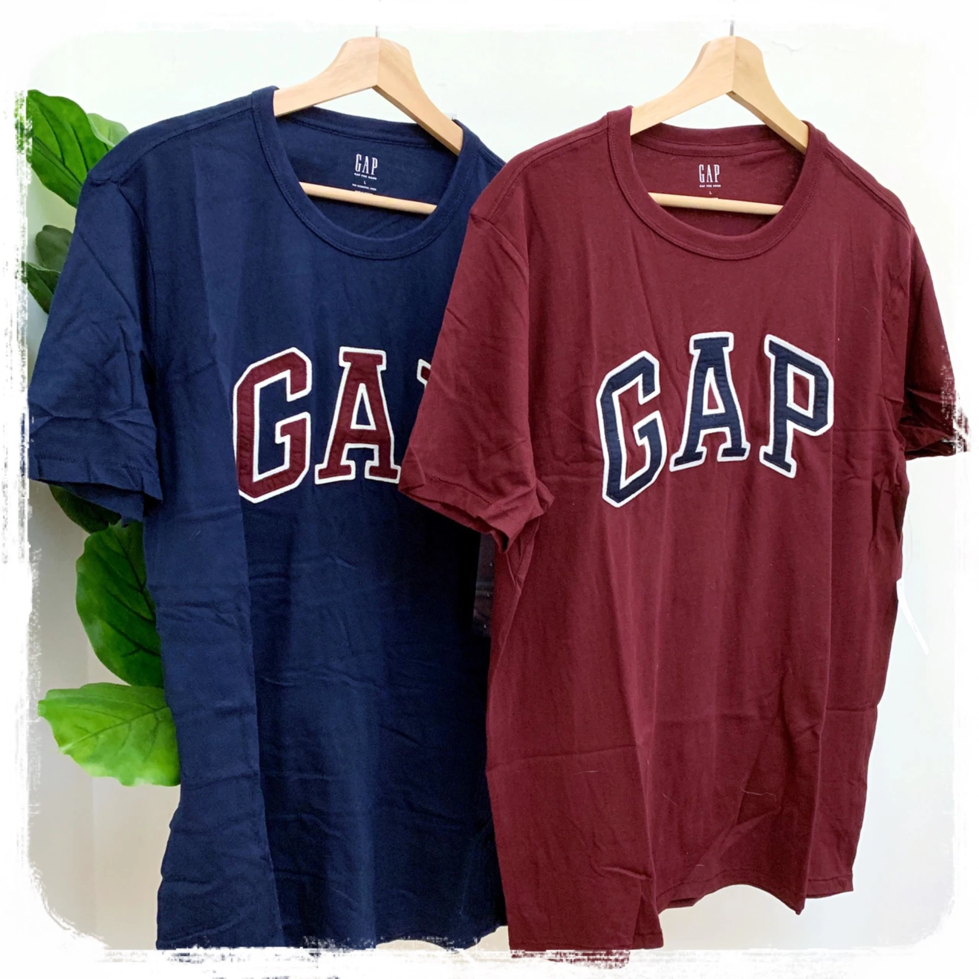 [Holmes]GAP  大LOGO短袖 深藍 酒紅