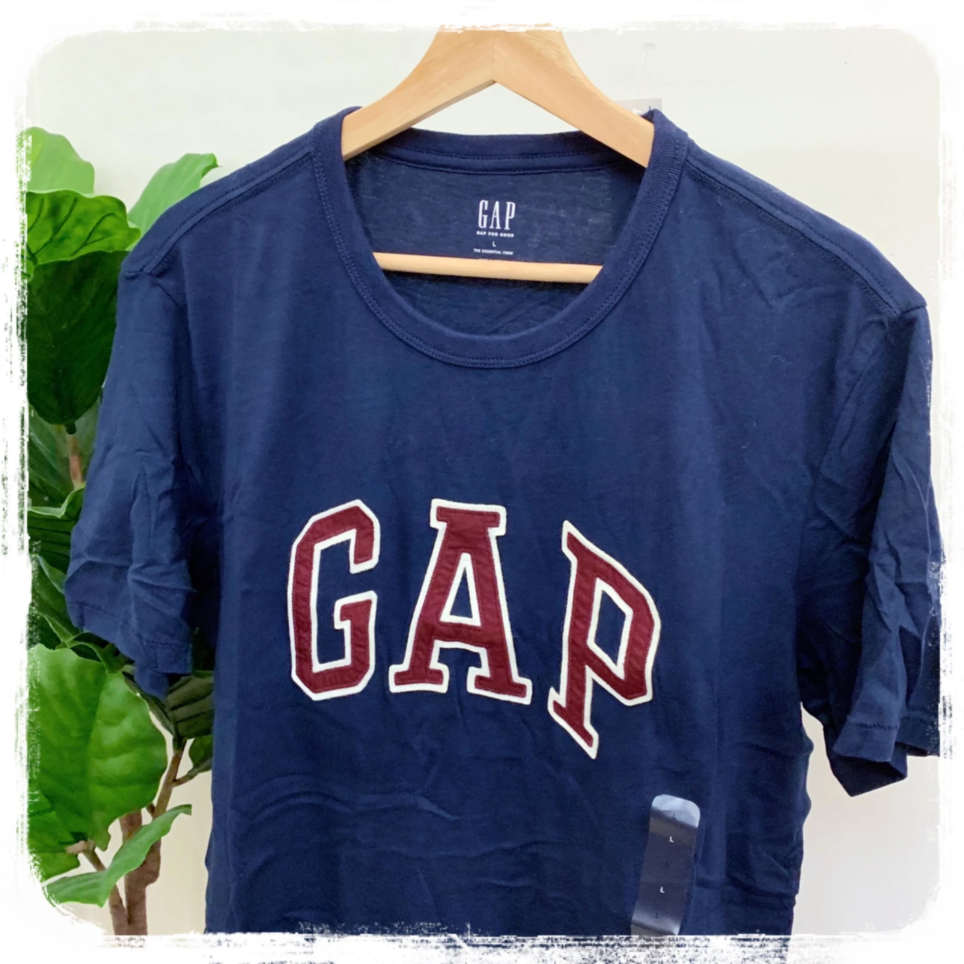 [Holmes]GAP  大LOGO短袖 深藍 酒紅