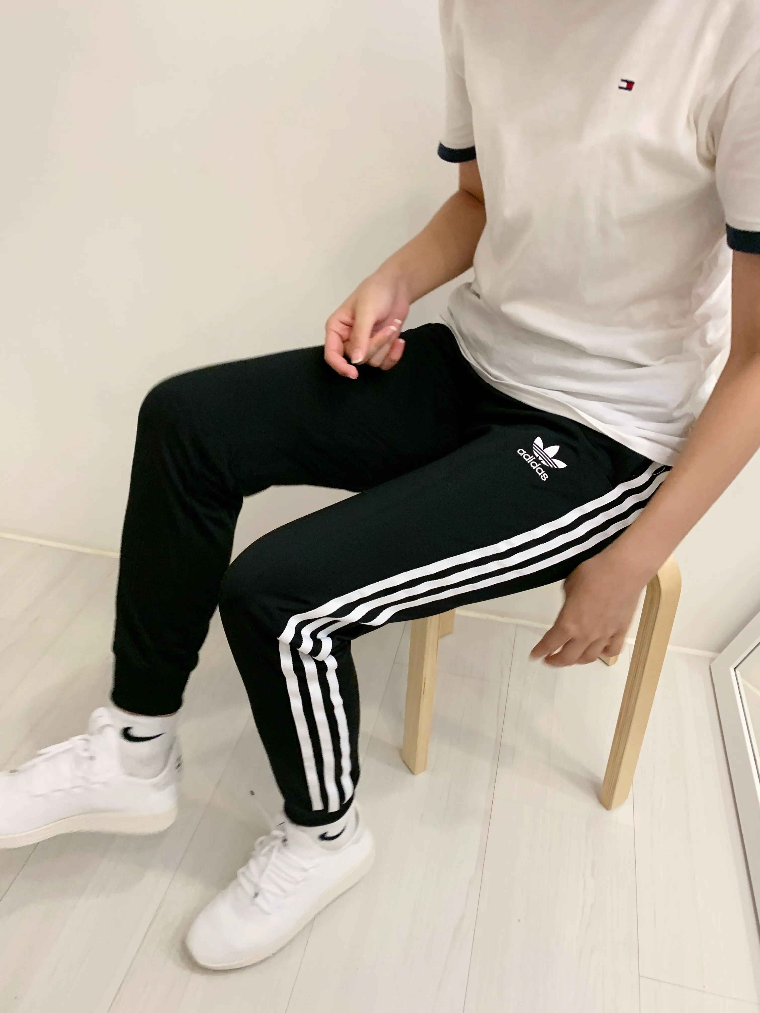 [Holmes]ADIDAS 大童版 三葉草 三線褲 長褲 CF8558