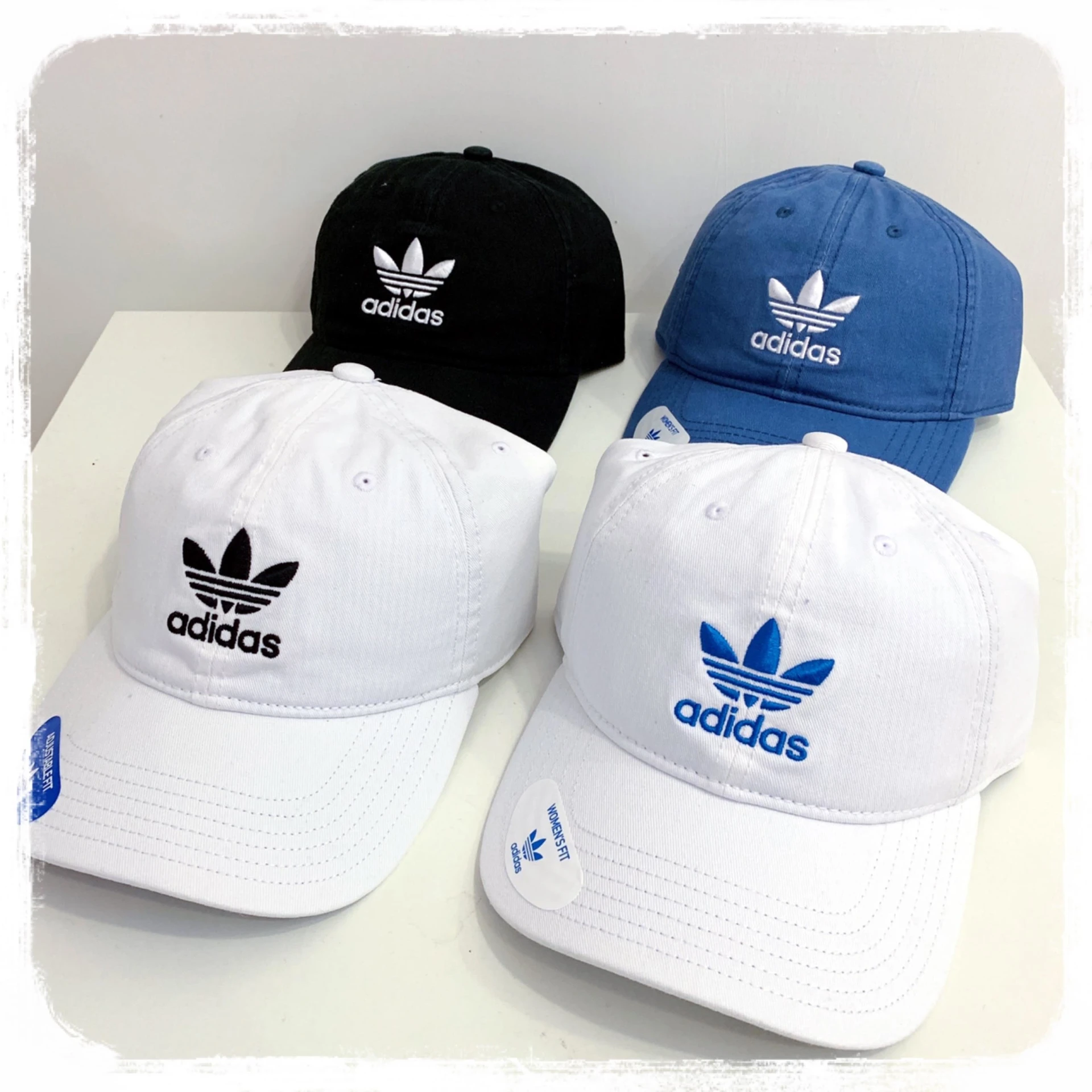 [Holmes]ADIDAS ORIGINALS 三葉草老帽 OG 小標 黑白 白黑 藍白 白藍