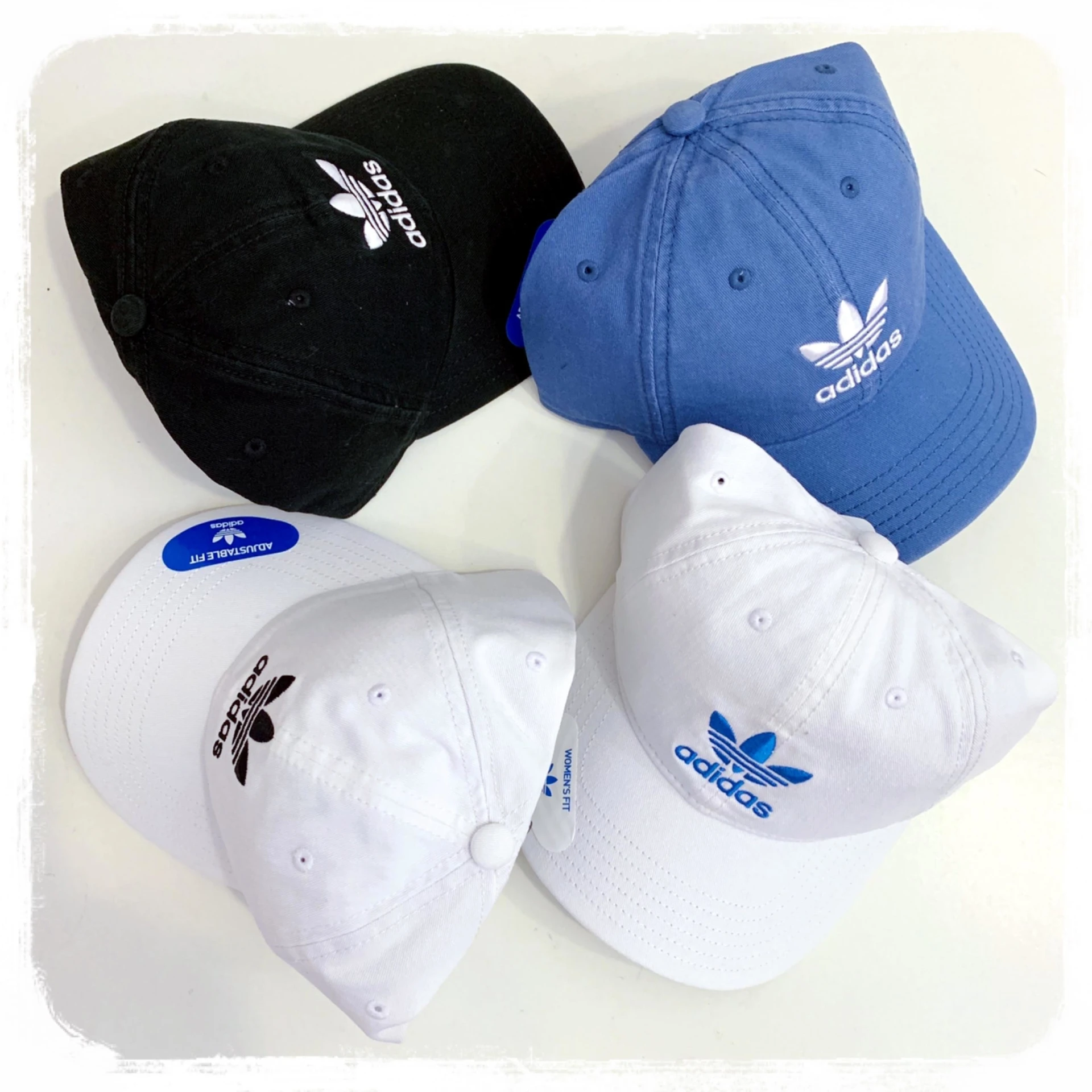 [Holmes]ADIDAS ORIGINALS 三葉草老帽 OG 小標 黑白 白黑 藍白 白藍