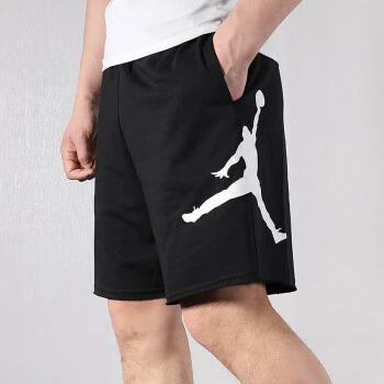 [Holmes]NIKE JORDAN JUMPMAN 不修邊 飛人 logo 短褲 棉短褲 AQ3116-010