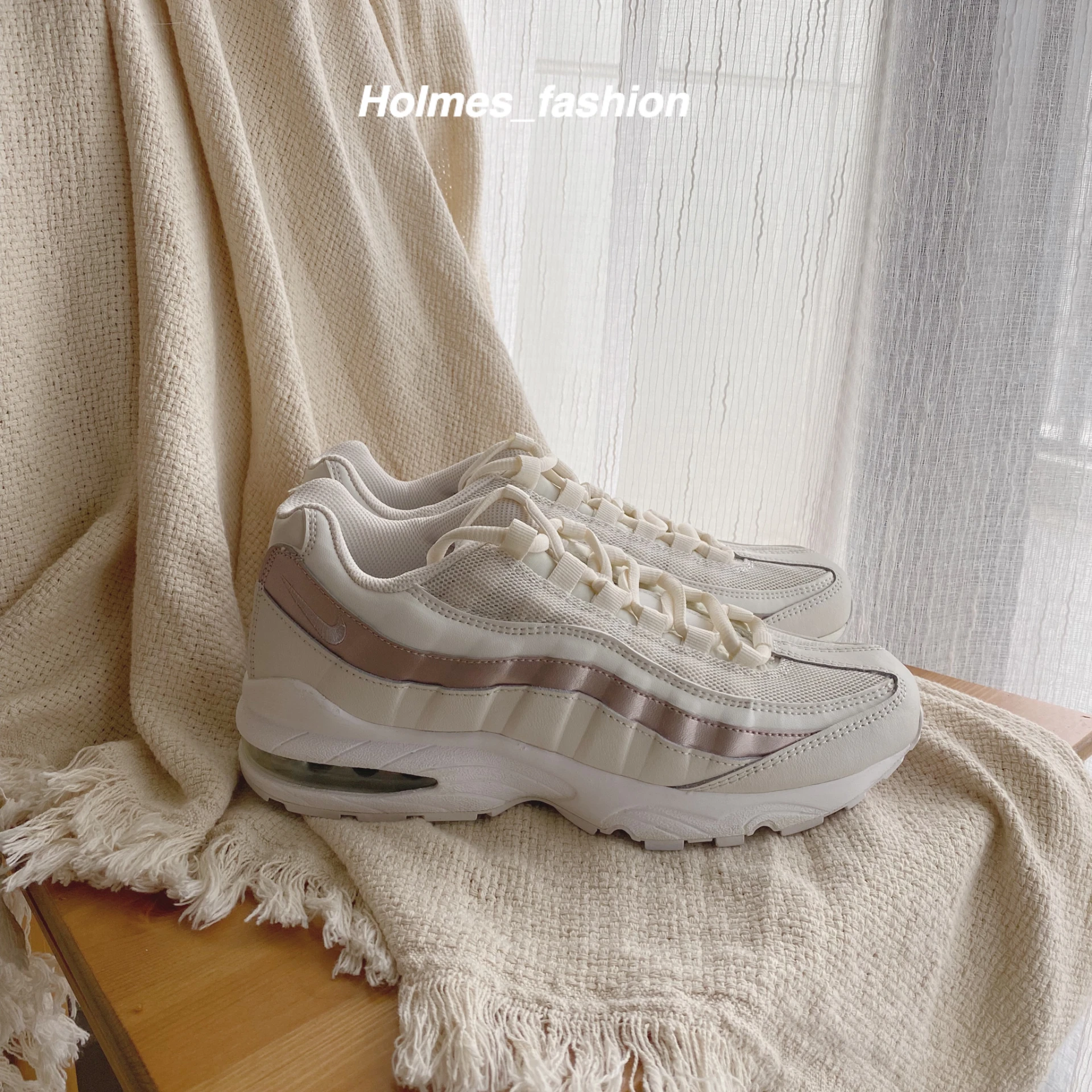 [Holmes]Nike Air Max 95 米色玫瑰金 310830 015